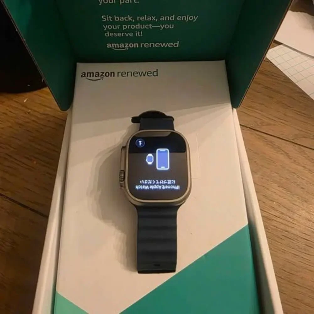 Apple Watch Ultra 2 with Blue Ocean Band GPS & Cellular 49mm Titanium case